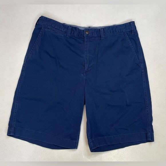 Polo Ralph Lauren Chino Shorts Men Size 34 Navy Blue Pony - Picture 1 of 6